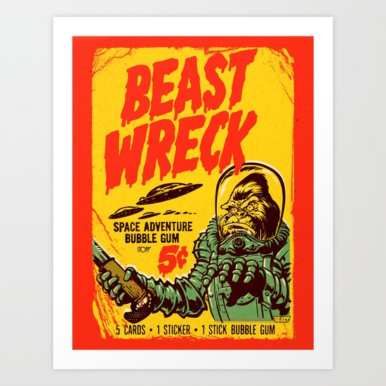 BEASTWRECK ATTACKS! Art Print
