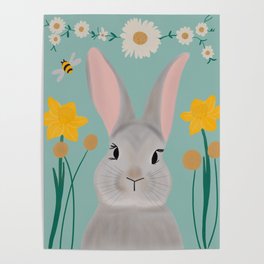 Spring Bunny Poster