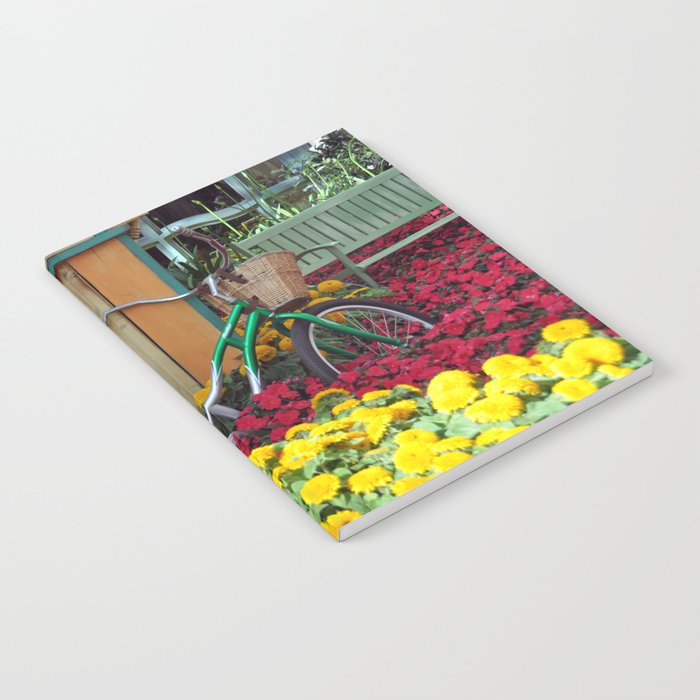 Bike and Flowers Notebook