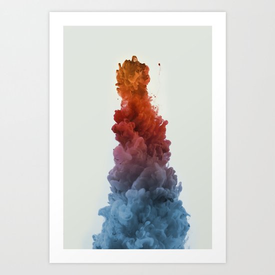 Ink Rainbow Art Print