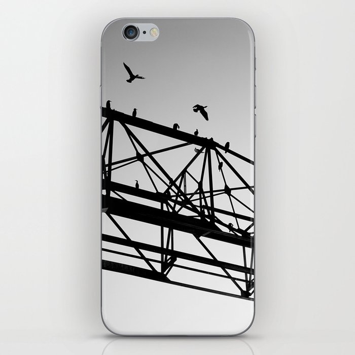 Tower Crane and Birds | Industrial Style Photography  iPhone Skin