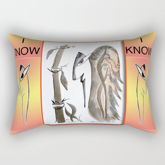 I Know Rectangular Pillow