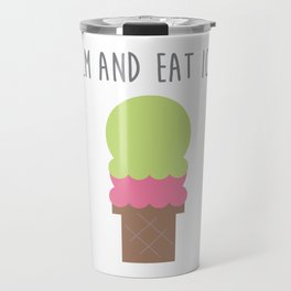 Keep Calm and Eat Ice Cream Travel Mug