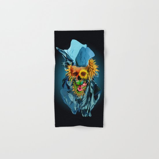 Floral Skull Vivid IV Hand & Bath Towel