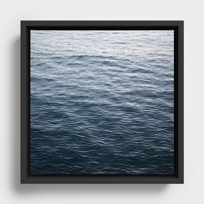 The Great Abyss | Minimalist Landscape Photography | Beach | Water  Framed Canvas