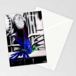 blue hummingbird Stationery Card