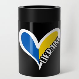 Love Ukraine Heart Can Cooler