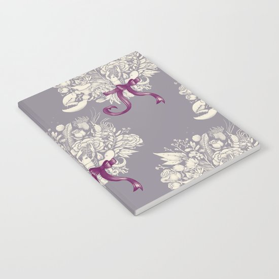 Undersea Victorian - gray Notebook