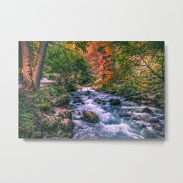 Mountain river Metal Print | Fastriver, Autumn, Fall, Vintage, Color, Blueriver, Photo, Digital, Mountainriver, Nature 
