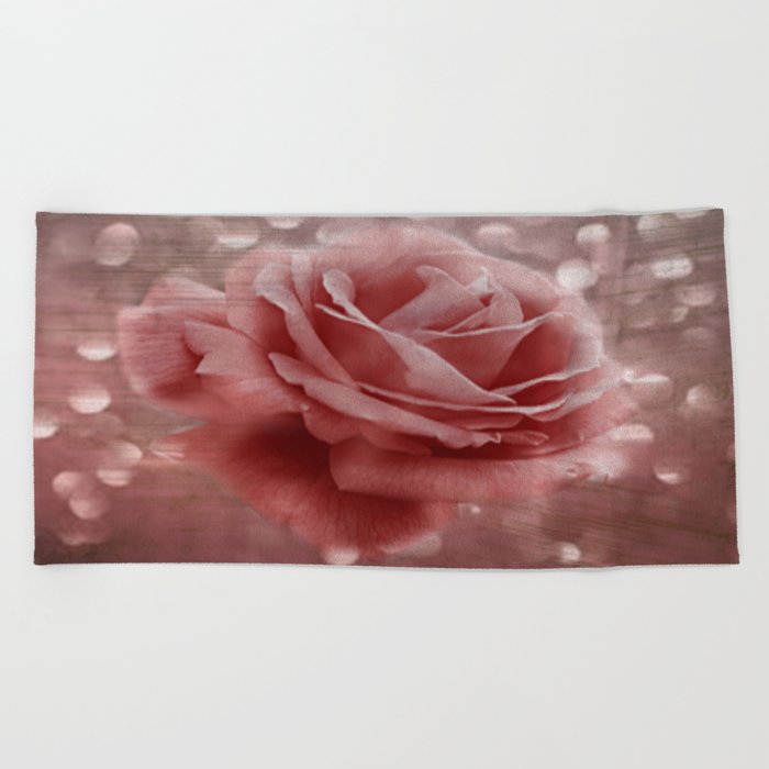Vintage Dusty Rose Beach Towel