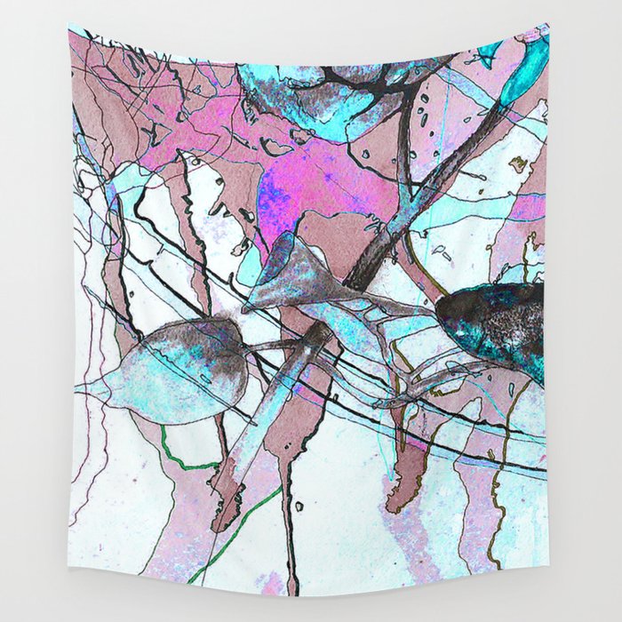 Abstract Flower No 1 Wall Tapestry
