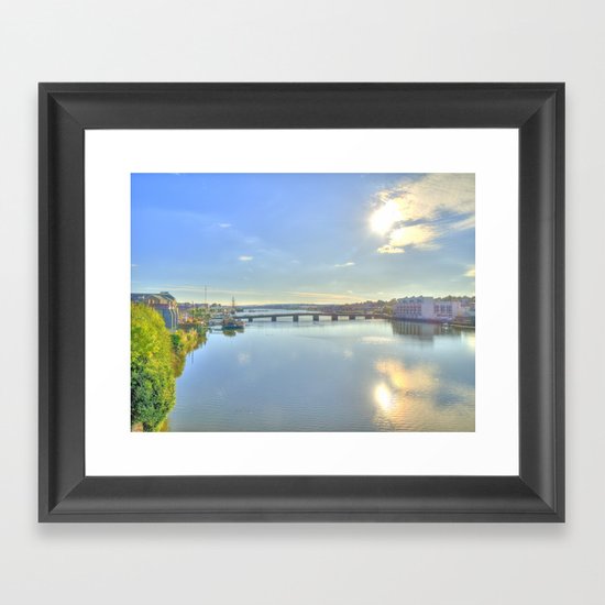 View of New Ross Bridge, Co. Wexford Framed Art Print