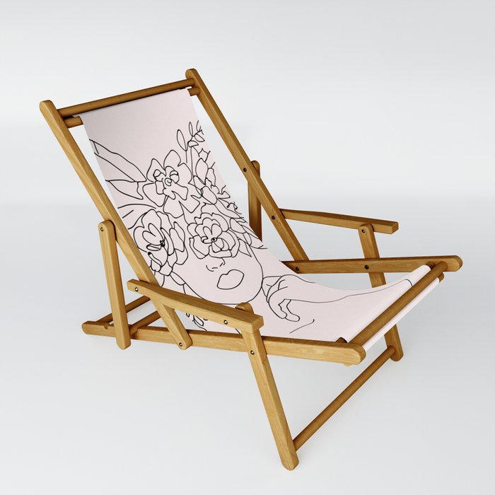 Flower Art Sling Chair