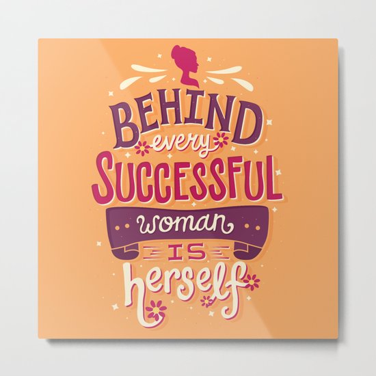 Successful woman Metal Print