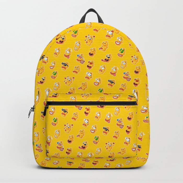 Cheerful head yellow Backpack