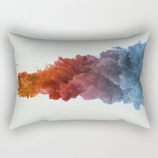 Ink Rainbow Rectangular Pillow