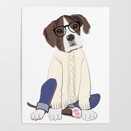 Boxer in jeans Poster