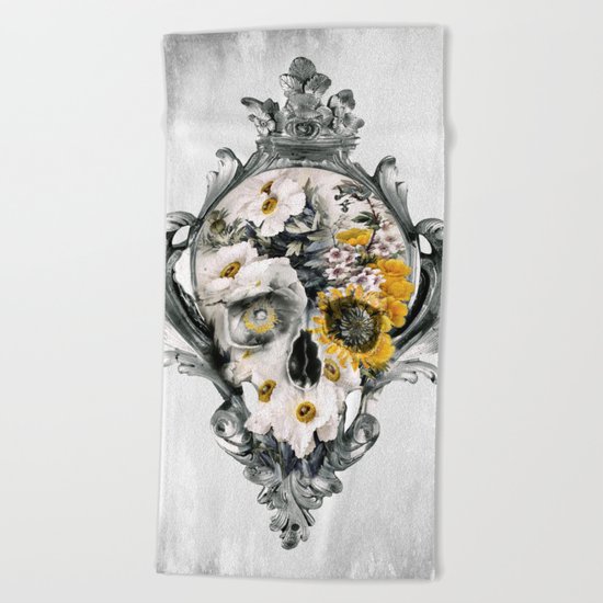 Skull Still Life Beach Towel