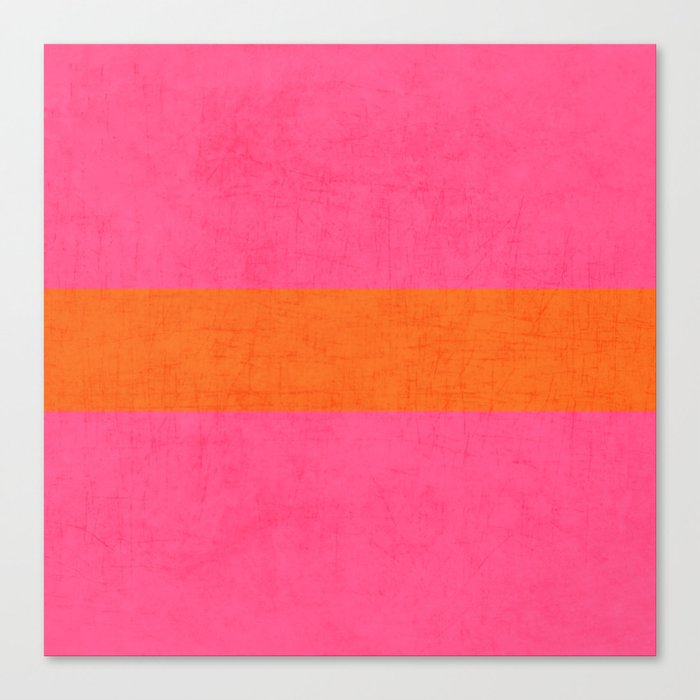 hot pink and orange classic  Canvas Print