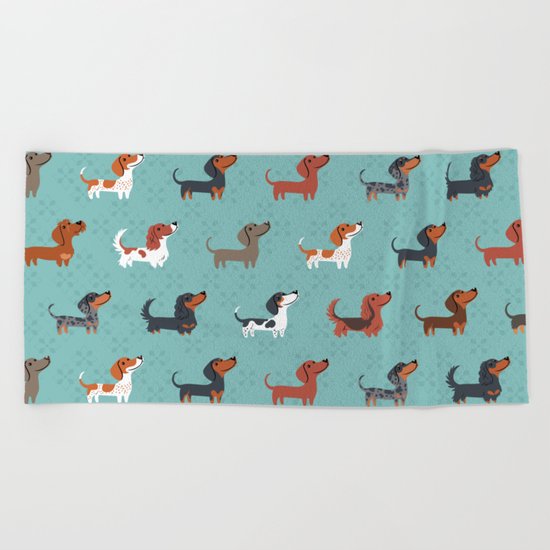 DACHSHUND Beach Towel