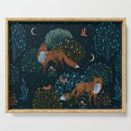 Forest Foxes Serving Tray
