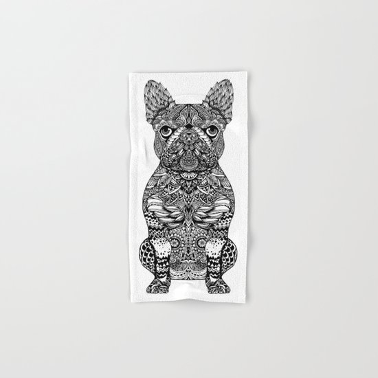 Mandala Frenchie Hand & Bath Towel