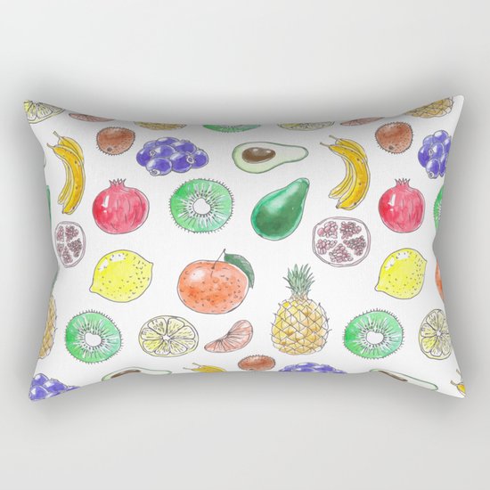 Tropical fruit Rectangular Pillow