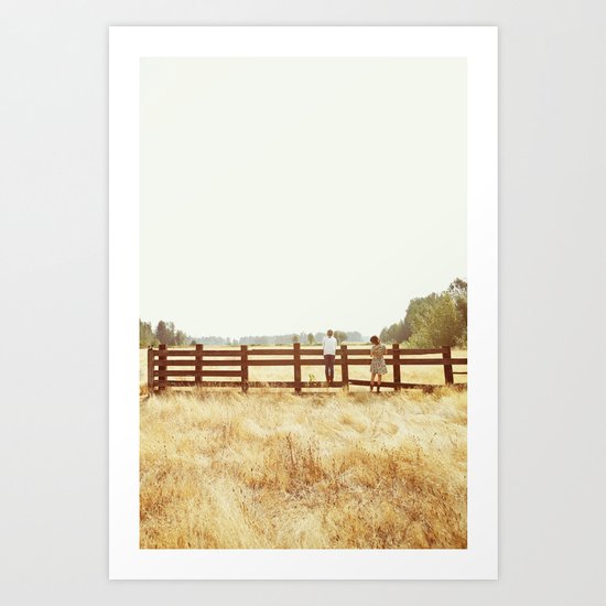 Fence Standing Art Print