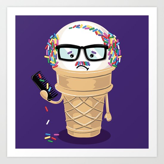 Ice Cream Coneover Art Print