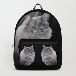 The Elegance of the Feline Form Cat Photography Backpack