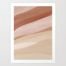 Abstract Watercolor Desert Art Print