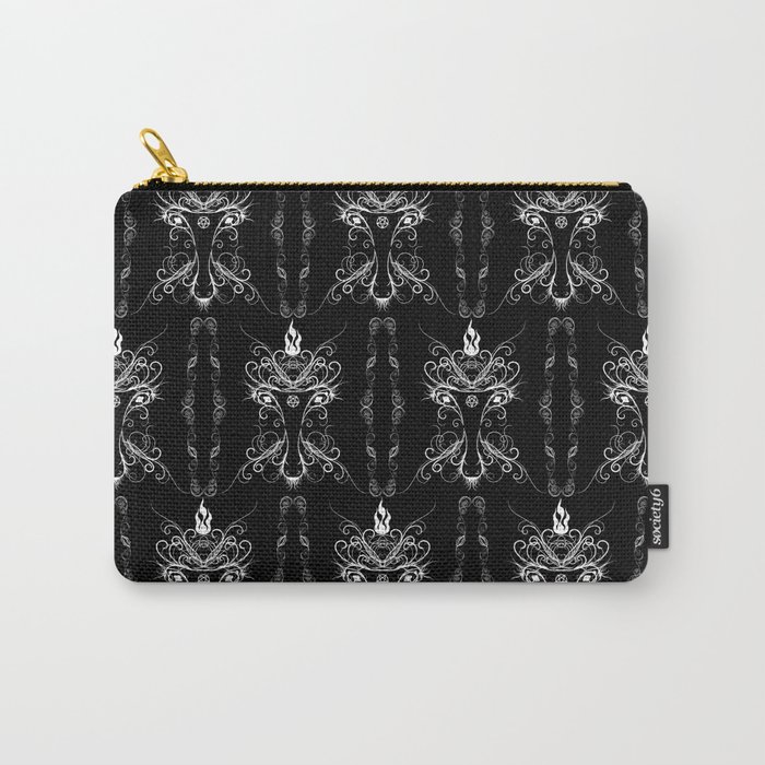 Baphomet Damask Occult Goth Art Carry-All Pouch