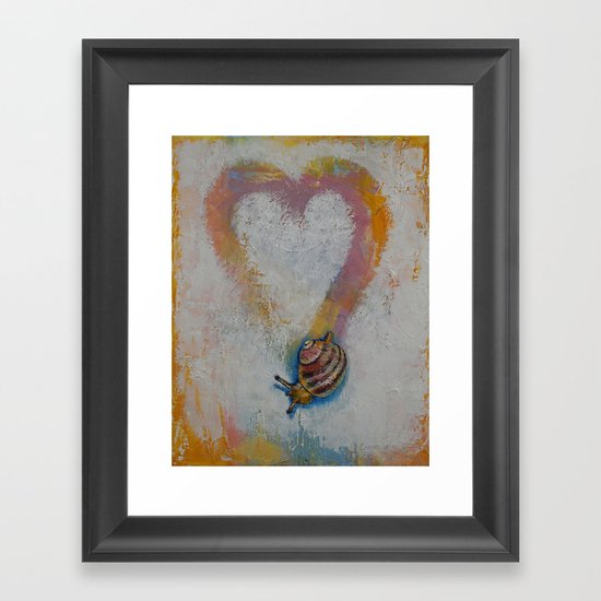 Snail Framed Art Print