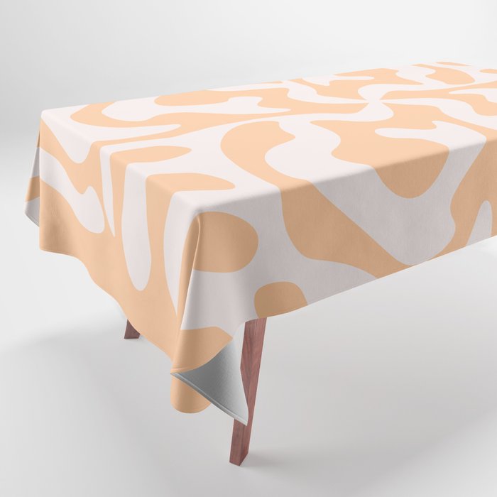 Mid Century Modern pattern - Light Orange Tablecloth