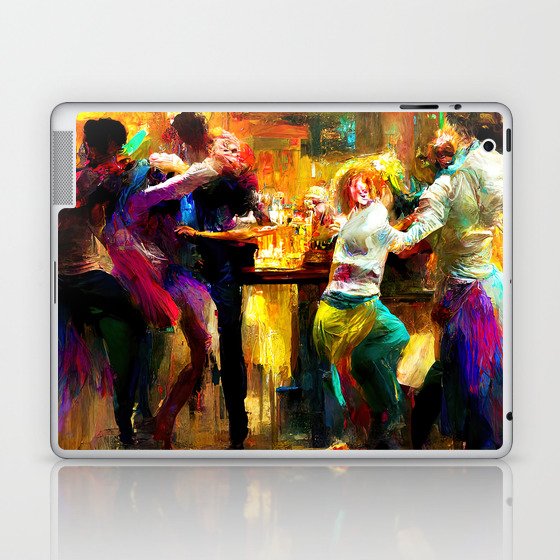 Dancing in a bar Laptop & iPad Skin