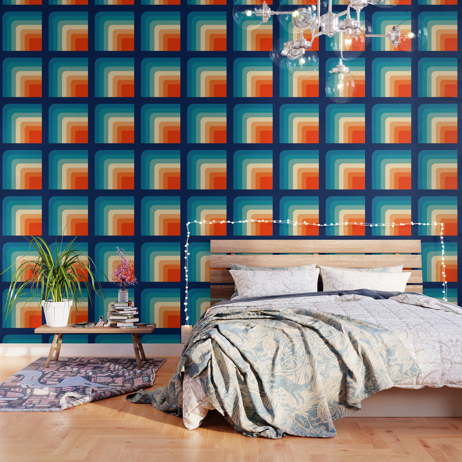 80s Vintage Pattern Wallpaper By Mydream Society6