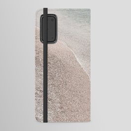 At The Beach | Coastal Travel Photography Art Print | Sand And Clear Water In The South Of France Android Wallet Case