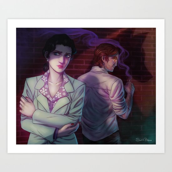 The Wolf Is Among Us Art Print By Sofiablank Society6