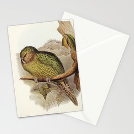 Kakapo (Strigops habroptius) illustrated by Elizabeth Gould (1804–1841) for John Gould’s (1804-1881) Stationery Card