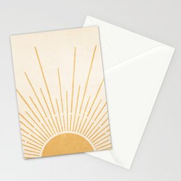 Boho Sun no. 5 Yellow Stationery Card