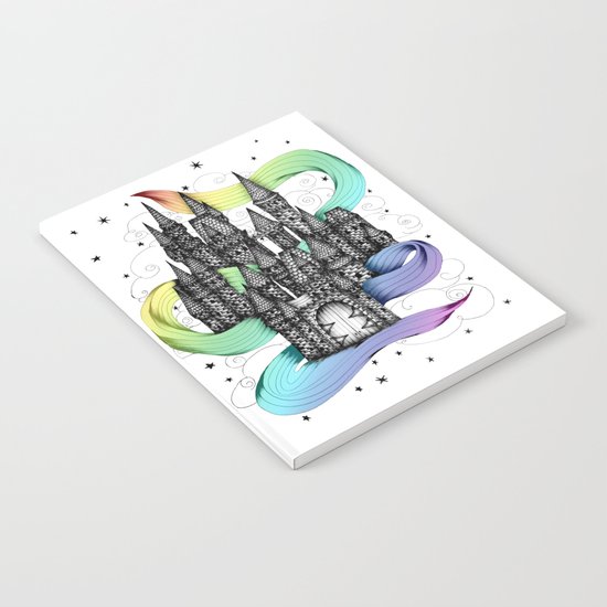 Super Magic Rainbow Dream Castle Notebook
