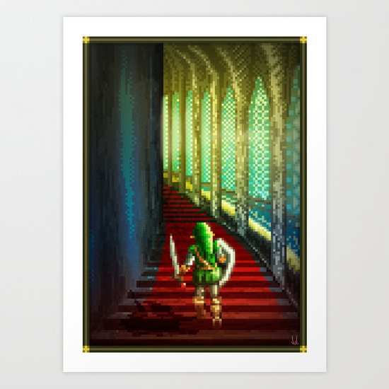 Pixel Art series 18 : Before the fight Art Print