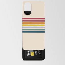 Enera - Classic 70s Vintage Style Retro Stripes Android Card Case