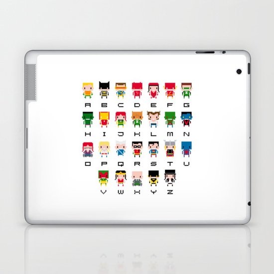 Superhero Alphabet Laptop & iPad Skin