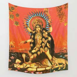 Saraswati Shiv Family Duress Kali Tapestry Posters Throw Table Cloth Wall Art 