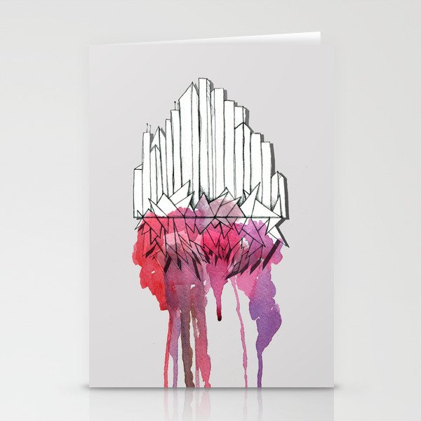 The city Stationery Cards