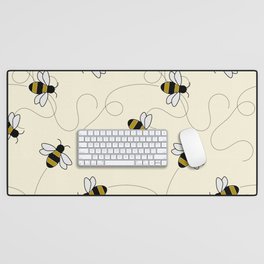 Bumble Bees Desk Mat