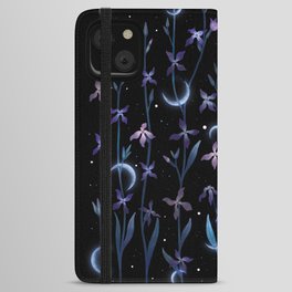 Greeting the Moon - Matthiola iPhone Wallet Case