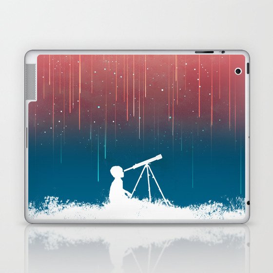 Meteor Rain (light version) Laptop & iPad Skin