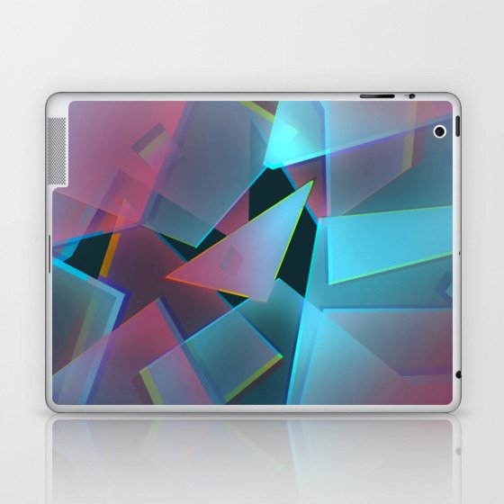 3D Transparent Glass Prism Laptop & iPad Skin